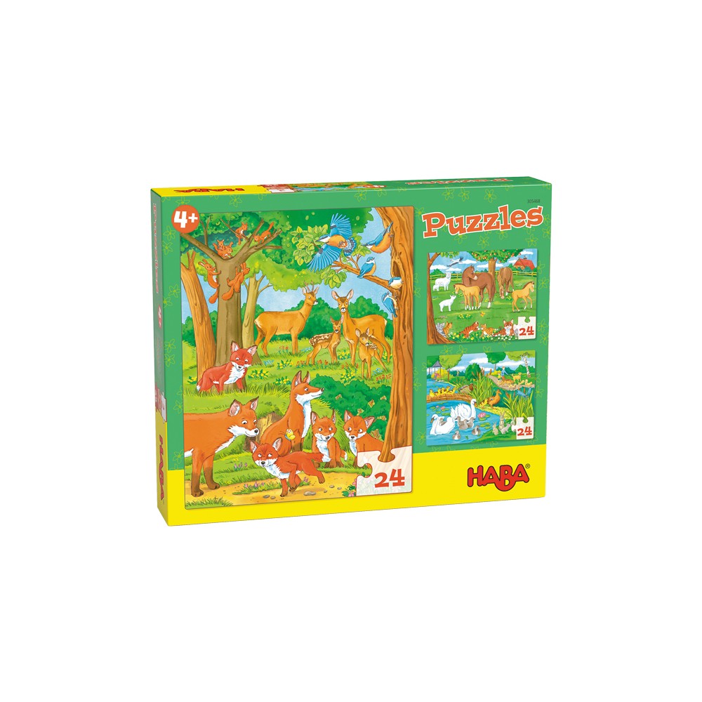Puzzle 24 pièces Balade en Forêt 30 x 25 cm - Jeux de société