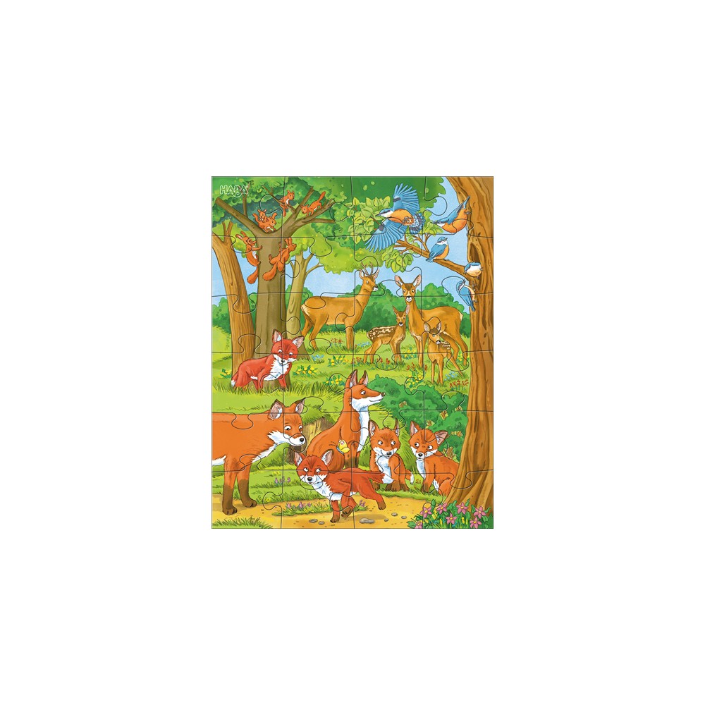 Puzzle Enfant - Famille de cerfs et autres animaux - 200 pièces