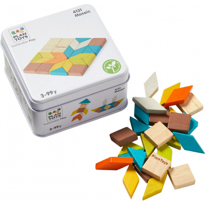 Boîte à formes géométriques Plantoys, jouets en bois
