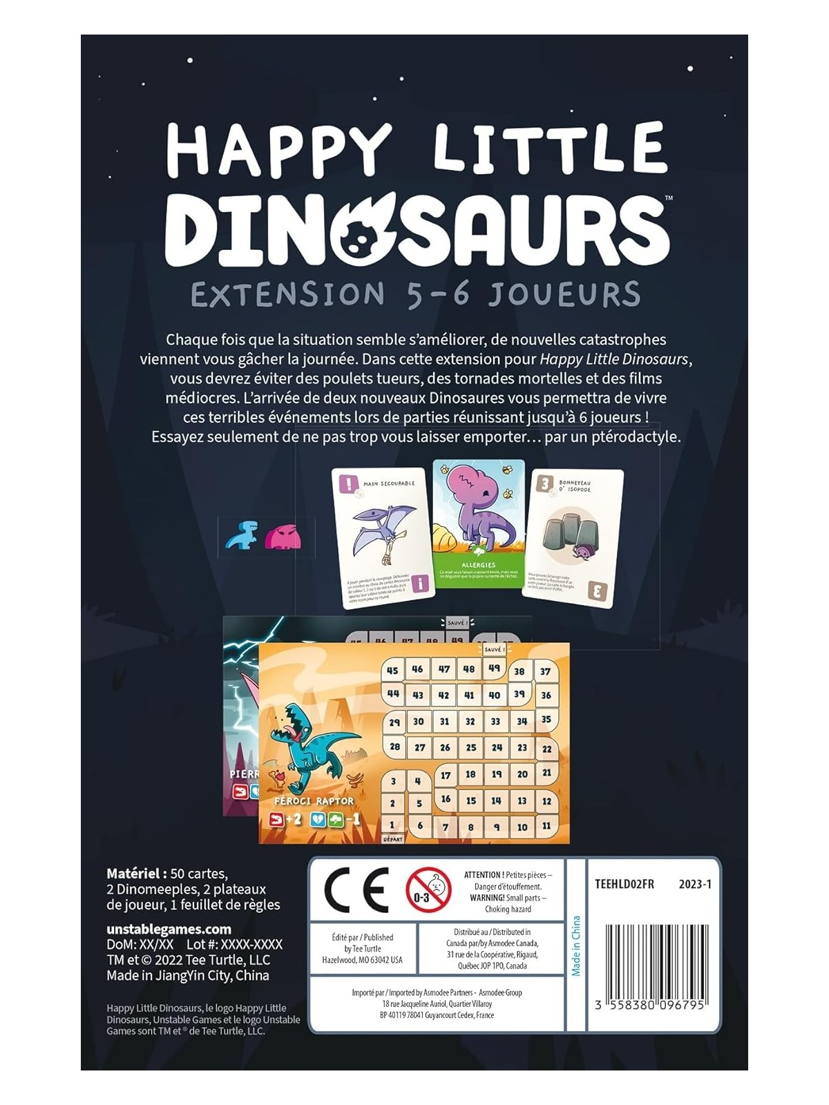 Unstable Games - Happy Little Dinosaurs extension 5-6 joueurs