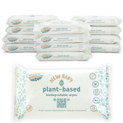 Jackson Reece - Mégapack de 12x56 lingettes écologiques Plant-based Kinder by Nature