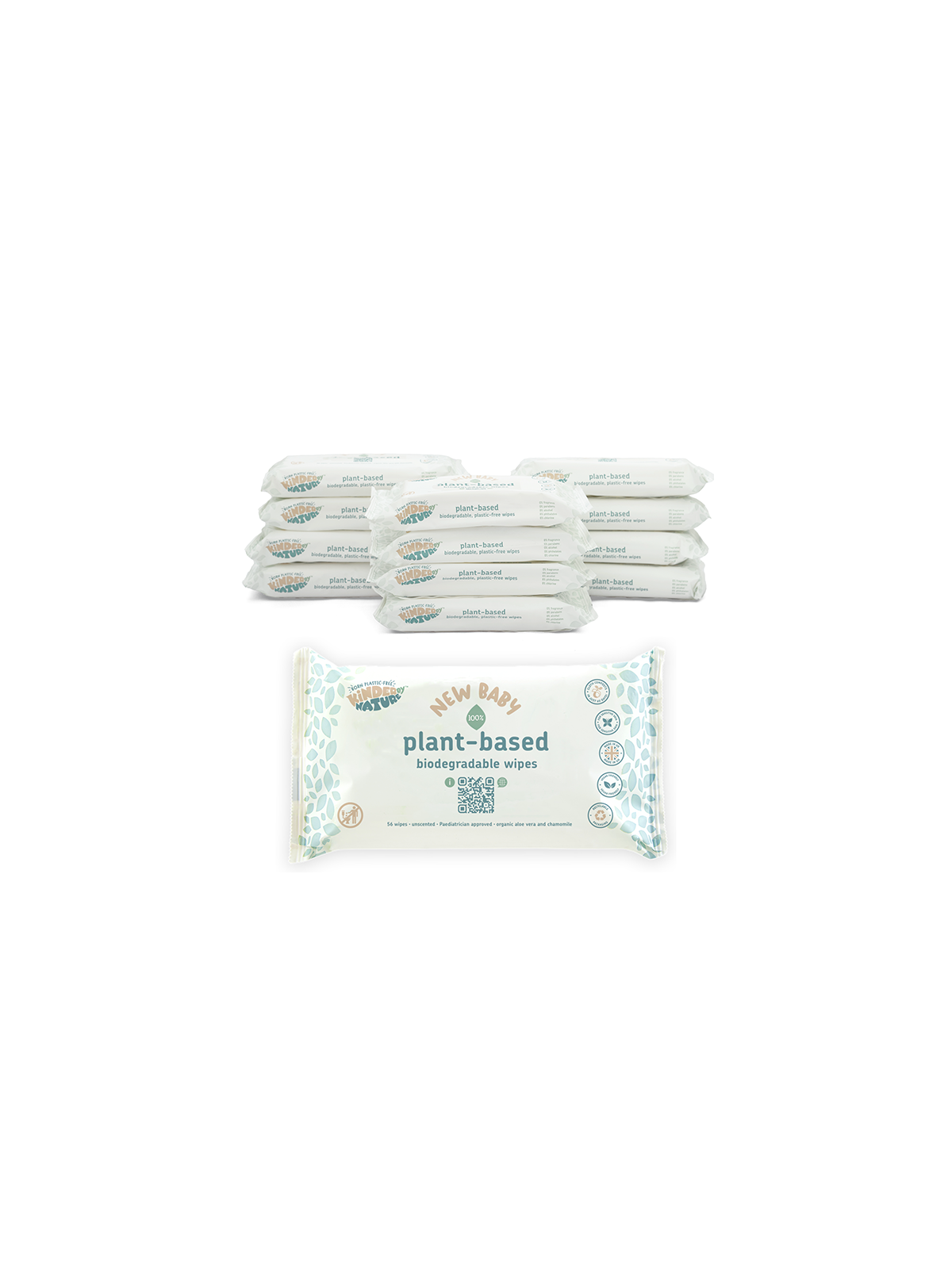 Jackson Reece - Mégapack de 12x56 lingettes écologiques Plant-based Kinder by Nature