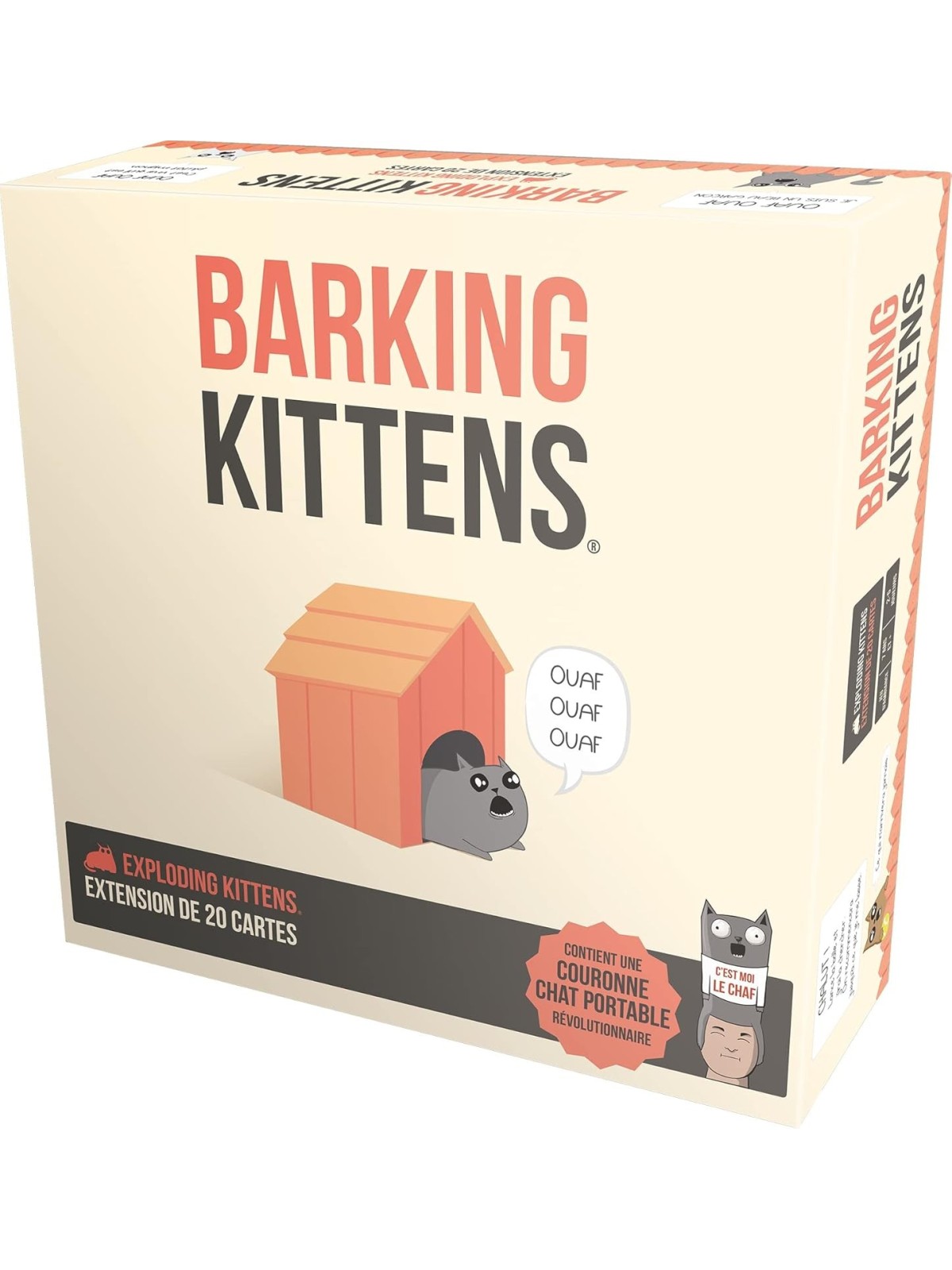 Asmodee - Exploding Kittens extension Barking Kittens (Französische Version)