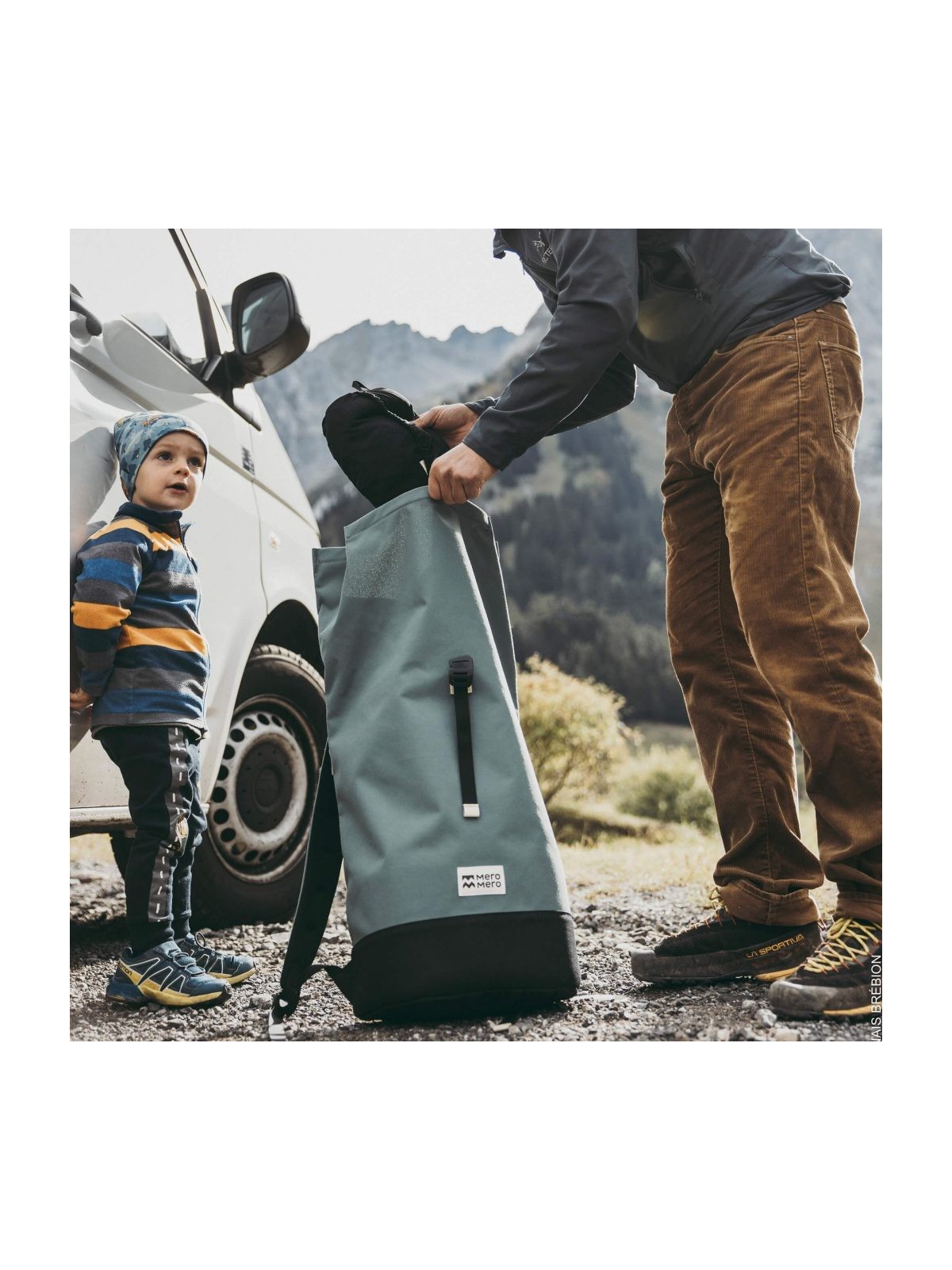 MeroMero - Squamish V2 Roll-Top Rucksack Pink Blossom