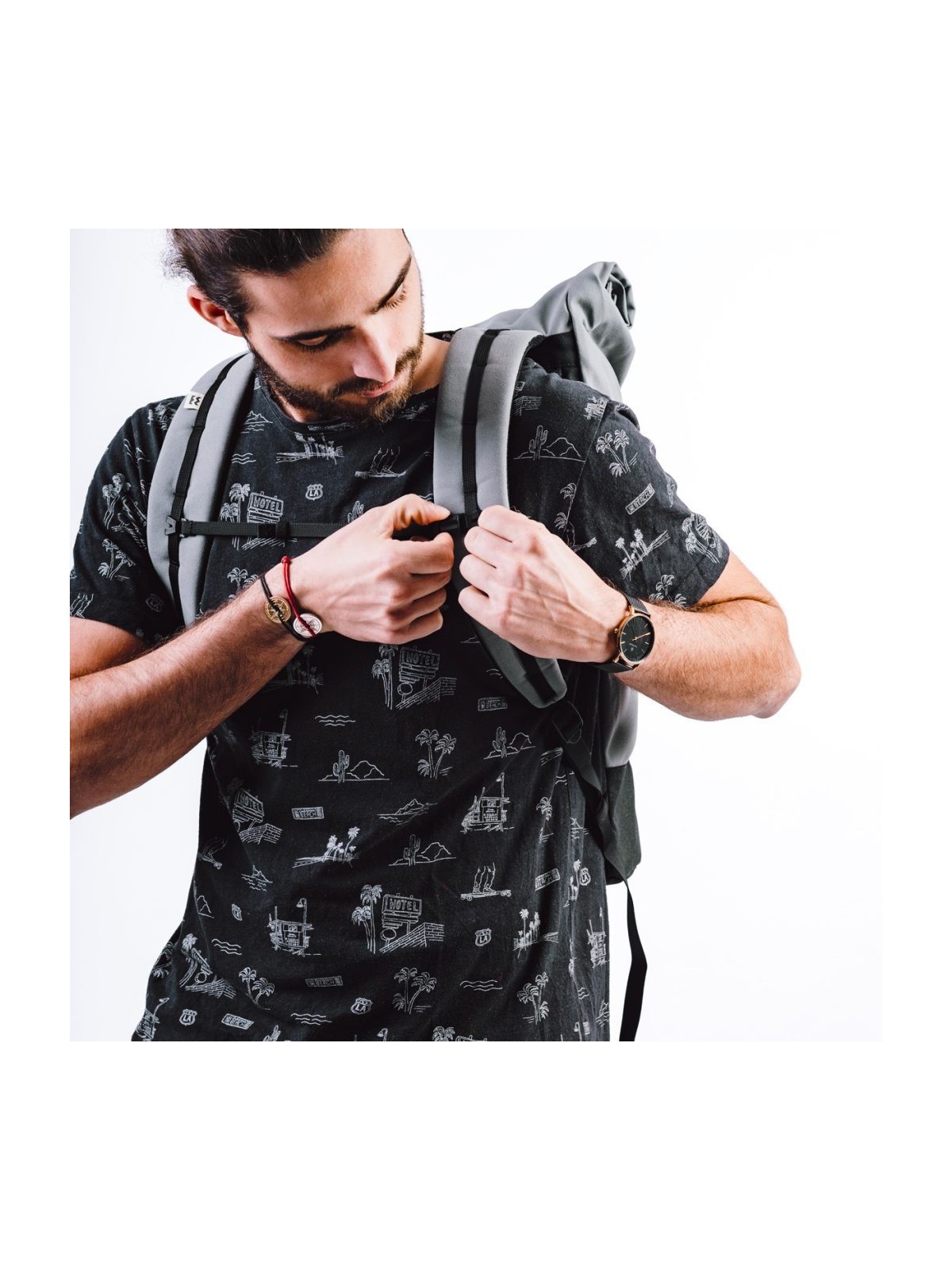 MeroMero - Squamish V2 Roll-Top Rucksack Pink Blossom