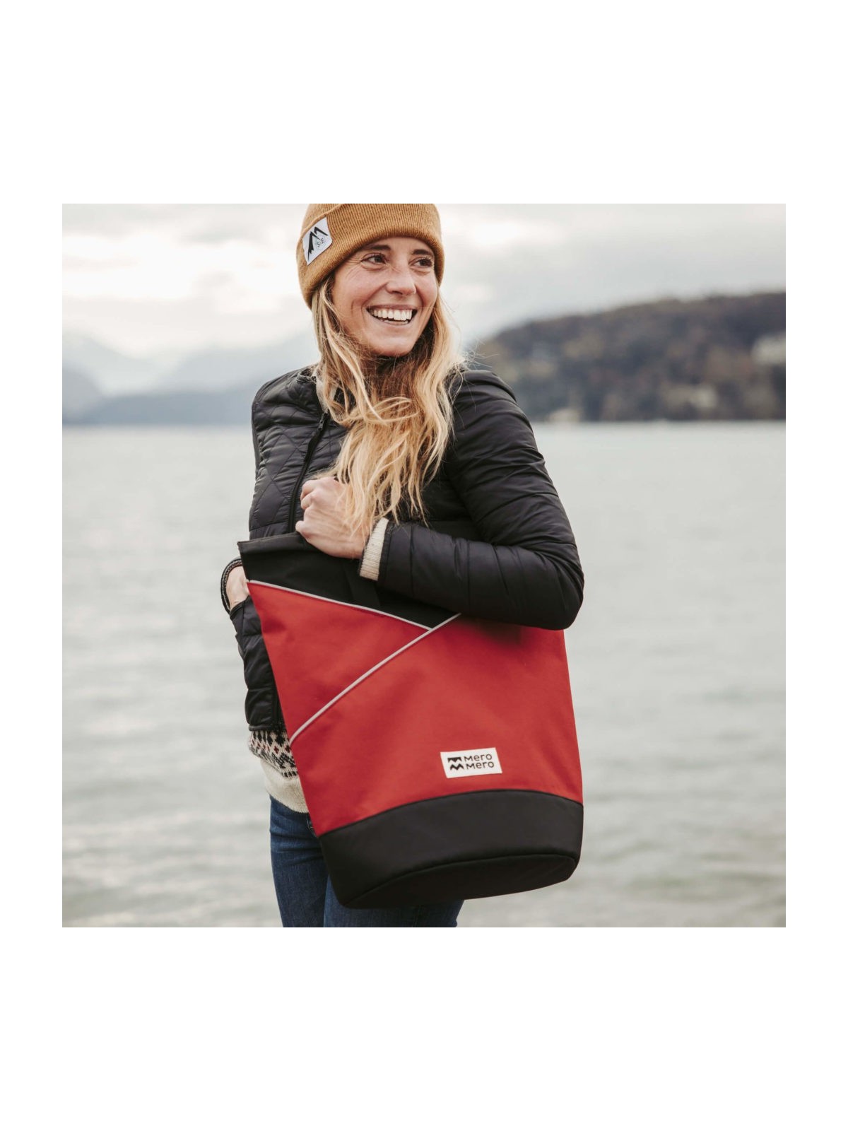 MeroMero - Tote bag / Sac vélo P.O.W. Brick Red