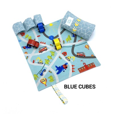 Tiny Magic CarPet Colors - Blue Cubes