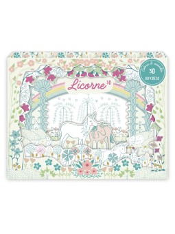 Thalie&Orphée - Unicorn 3D Decorative Coloring Box