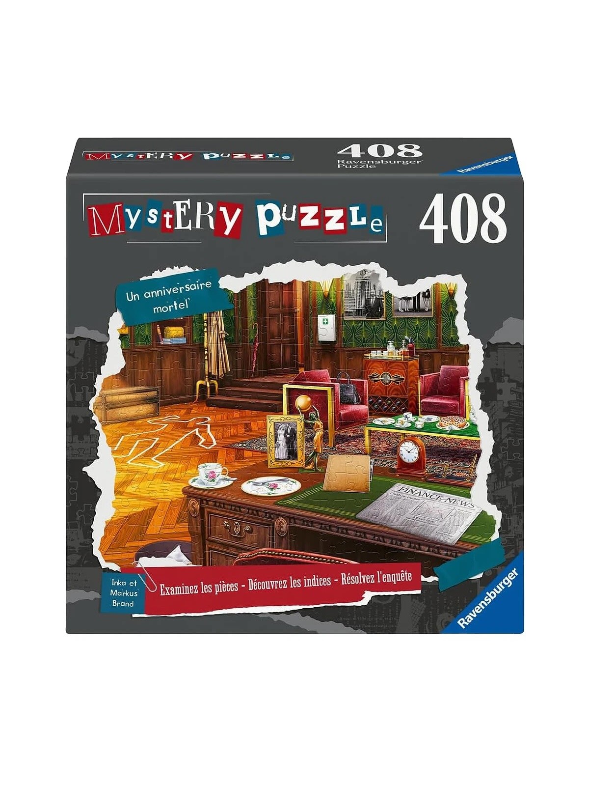 Ravensburger - Puzzle x Crime 408 pièces Un anniversaire mortel (French)