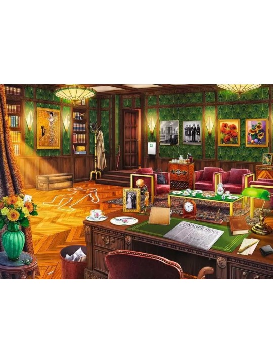 Ravensburger - Puzzle x Crime 408 pièces Un anniversaire mortel (French)