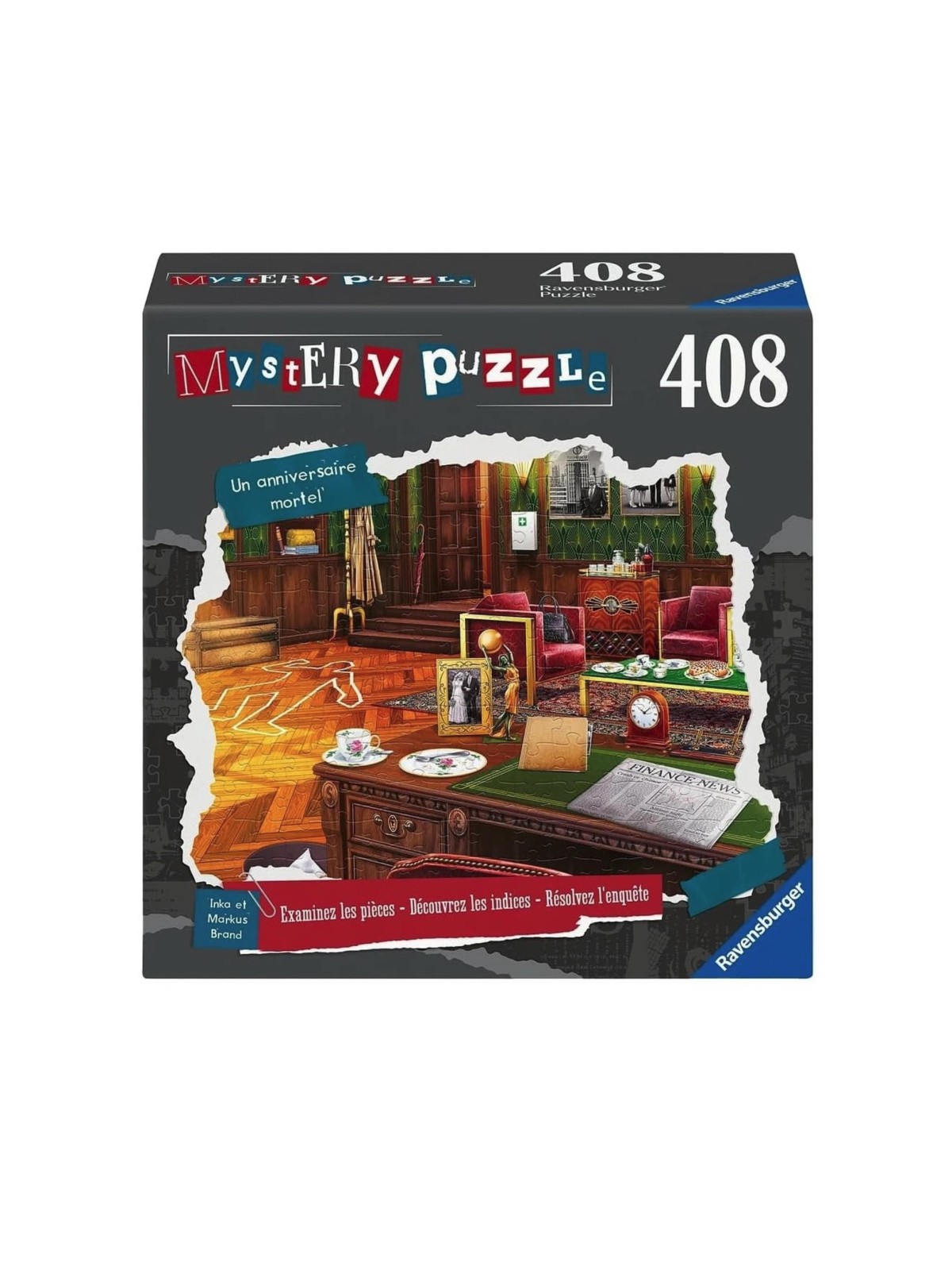 Ravensburger - Puzzle x Crime 408 pièces Un anniversaire mortel (French)