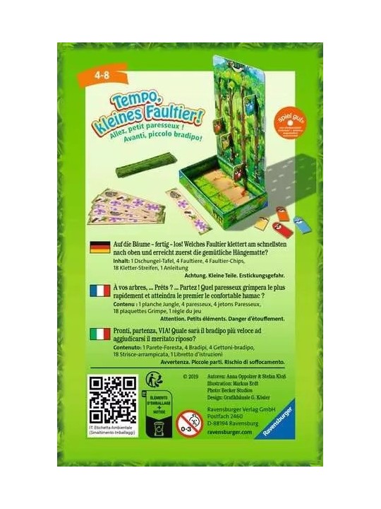 Ravensburger - Tempo, kleines Faultier! (only in DE and FR)