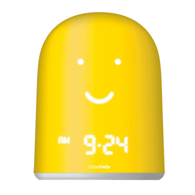 UrbanHello - REMI babyphone et réveil intelligent, jaune...