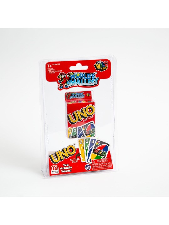 World's Smallest - Jeu de cartes UNO miniature