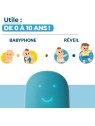 UrbanHello - REMI, intelligenter Wecker, Nachtlicht und Multifunktions-Babyphone, blau