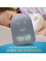 UrbanHello - REMI, intelligenter Wecker, Nachtlicht und Multifunktions-Babyphone, grau