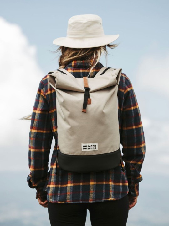 MeroMero - Sac à dos Roll-Top Wanaka Stone Grey