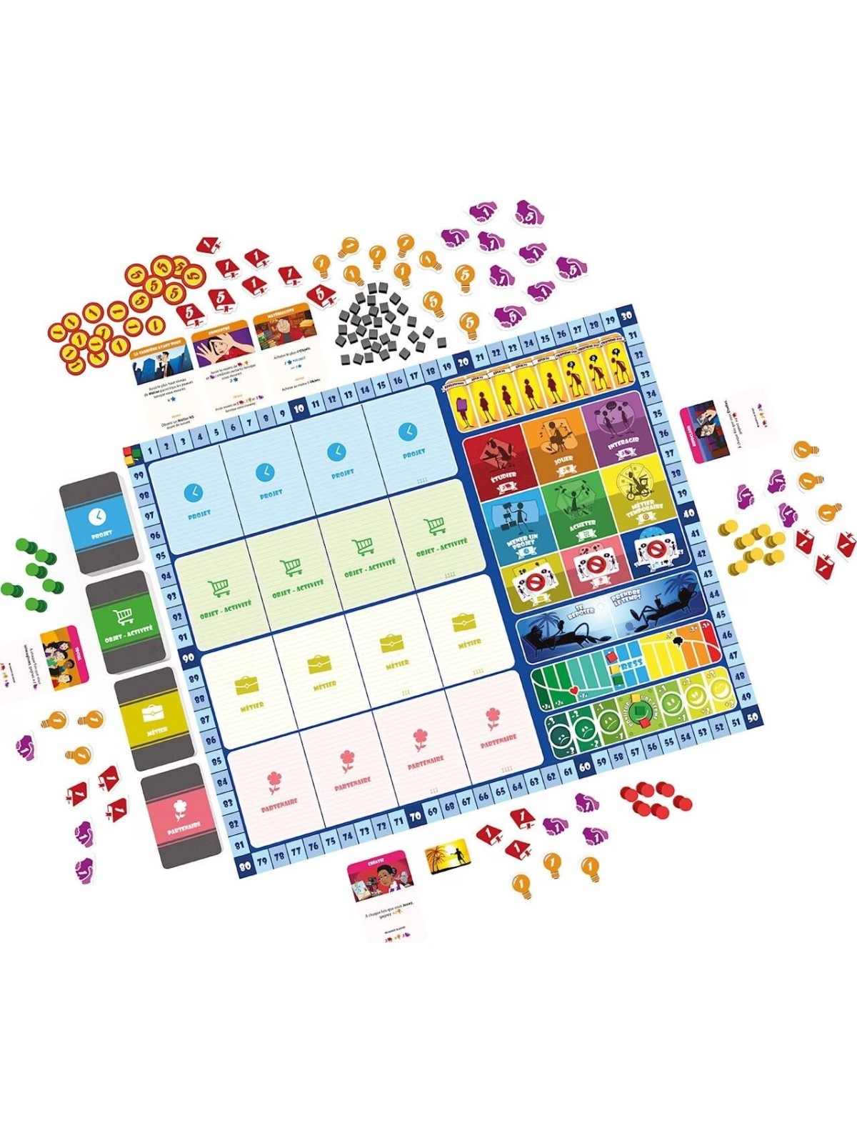 Super Meeple - La quête du bonheur, jeu de base