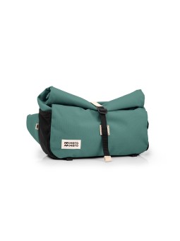 MeroMero - Piha sac banane et saccoche avant vélo 2-en-1 Silver Pine