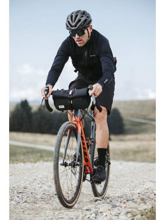 MeroMero - Piha sac banane et saccoche avant vélo 2-en-1 Dark Grey