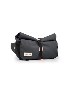 MeroMero - Piha Gürteltasche und Front-Biketasche 2-in-1, Dark Grey